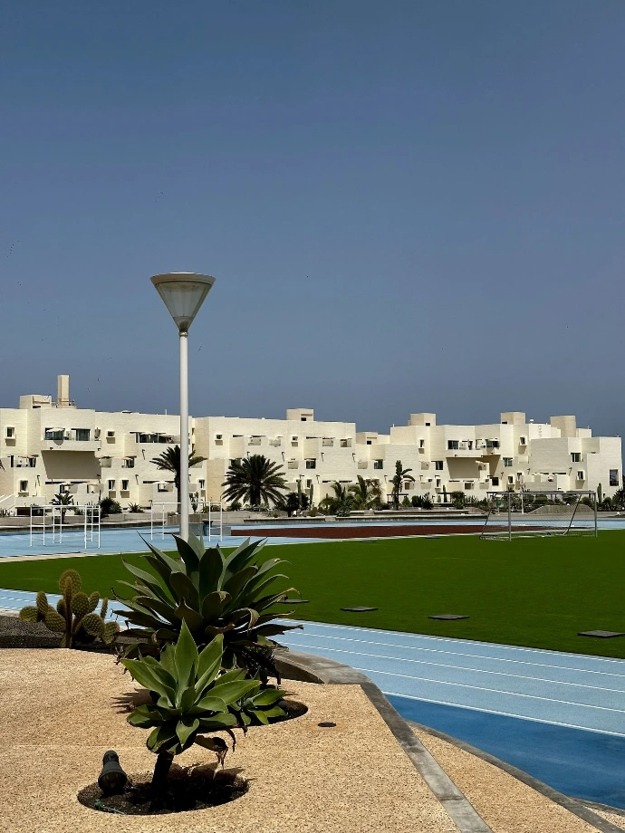 Piste de course au club la Santa